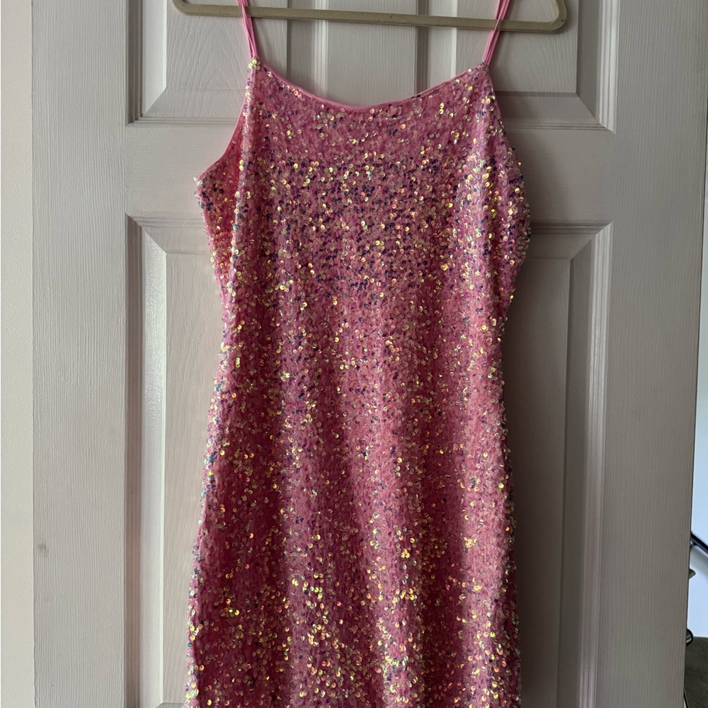 Pink Sequin Dress